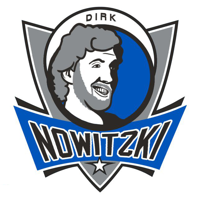 Dallas Mavericks Dirk Nowitzki Logo DIY iron on transfer (heat transfer)